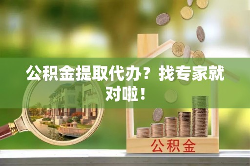 乌丘公积金提取代办？找专家就对啦！